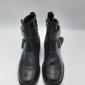 boots noir cuir seconde main