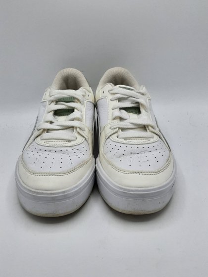 Basket blanche et verte PUMA de seconde main