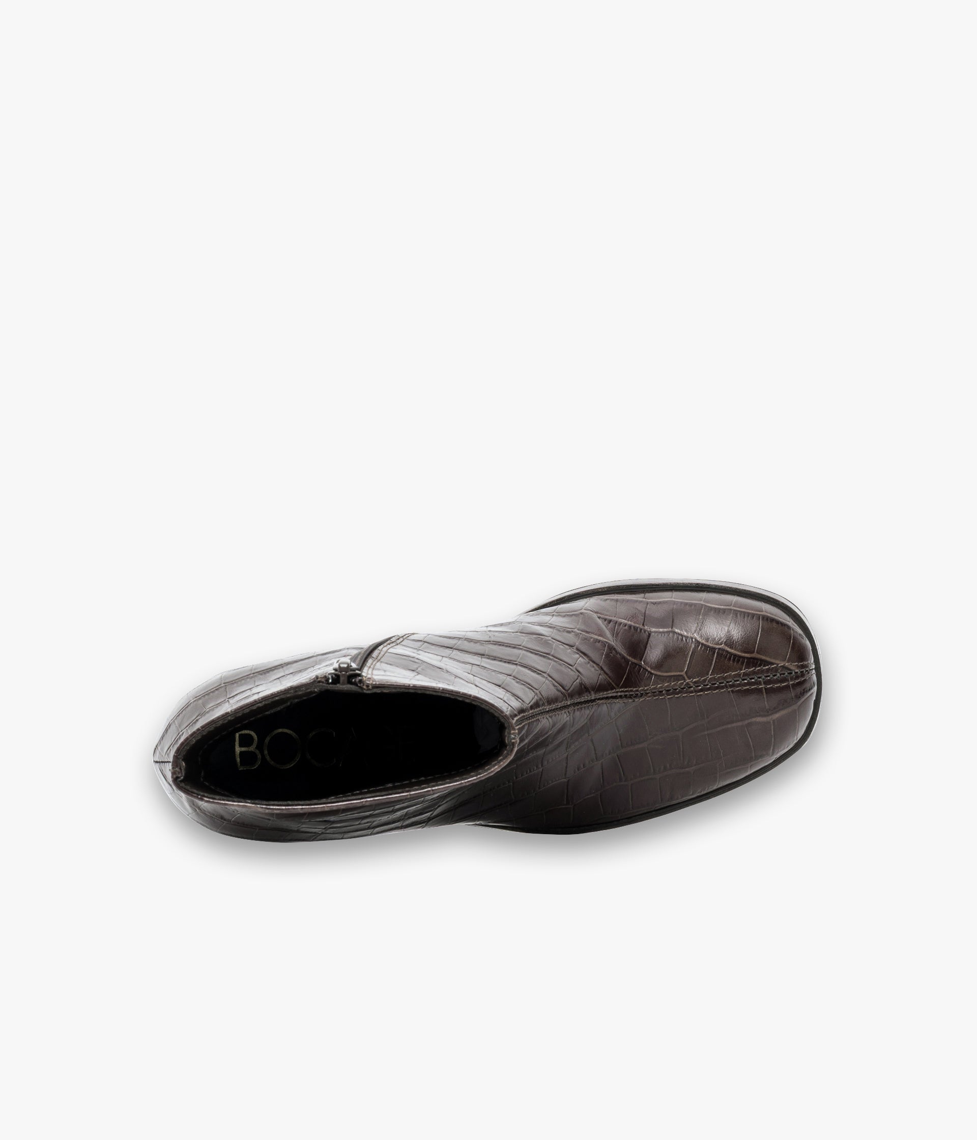 BOOTS EDITH CROCO MARRON