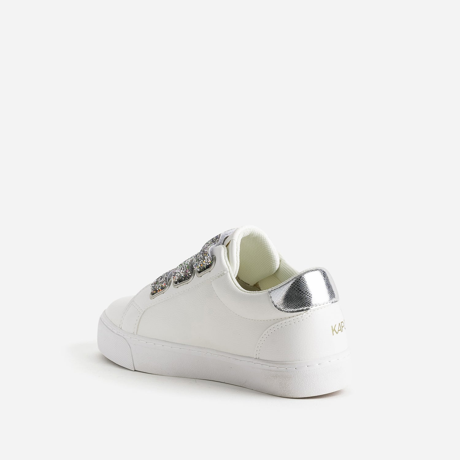 BASKET TIPPY BLANC/ARGENT