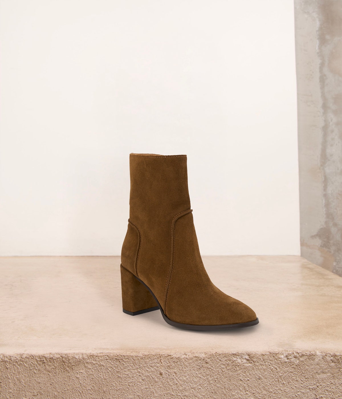 BOOTS À TALON ULYSSE TABAC