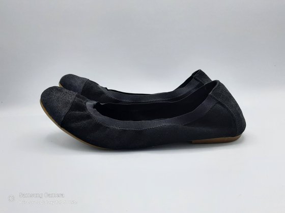 Ballerine cuir nubuck noir SAN MARINA T40 de seconde main