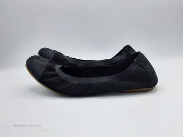 Ballerine cuir nubuck noir SAN MARINA T40 de seconde main