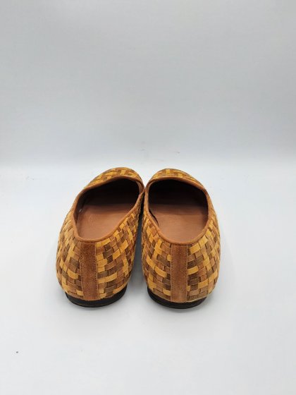 Mocassin What For marron tressée de seconde main