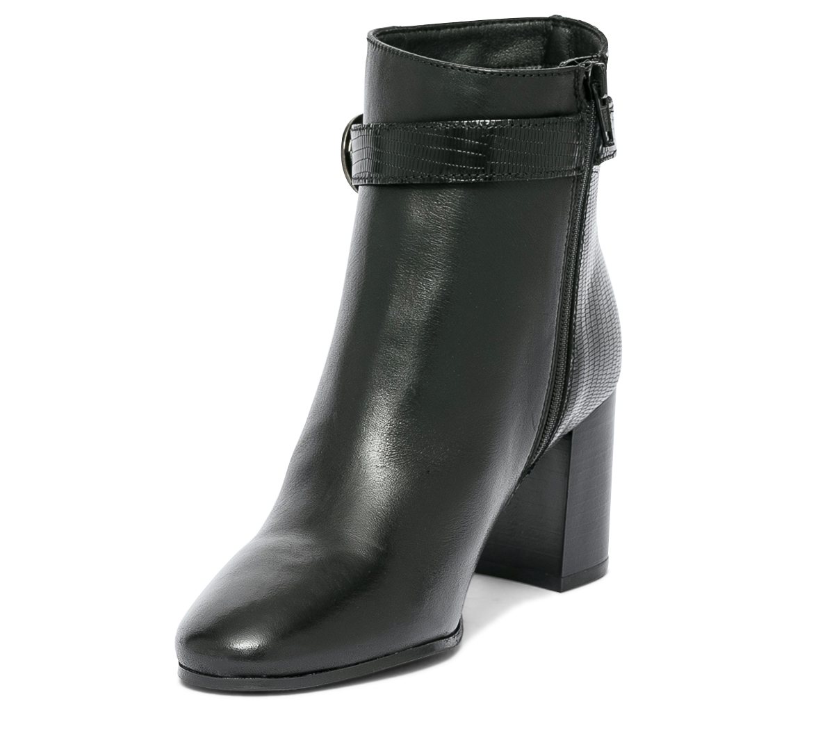 Boots noir en cuir