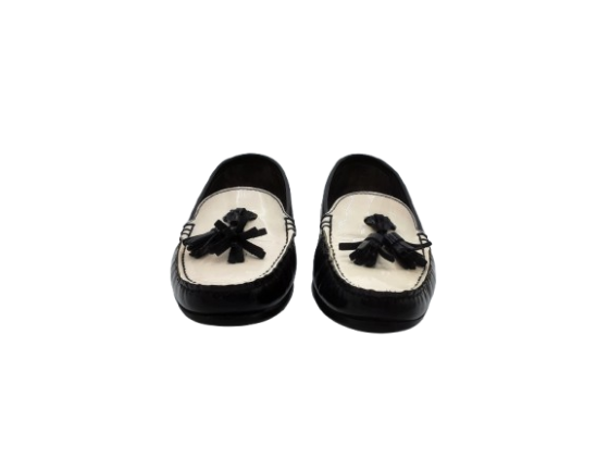 Mocassin noir et blanc Paraboot