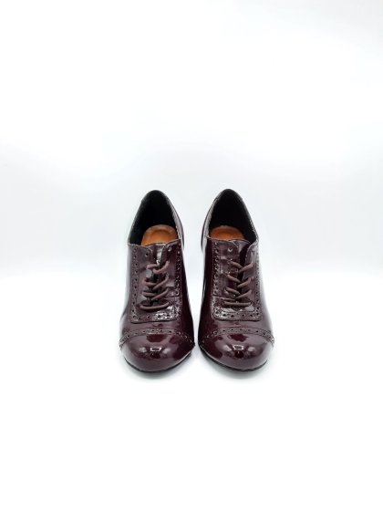 paires de derbies a talons bordeaux
