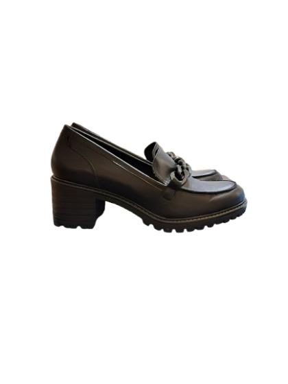Mocassin NOIR à talon cranté ERAM de seconde main