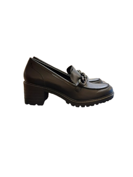 Mocassin NOIR à talon cranté ERAM de seconde main