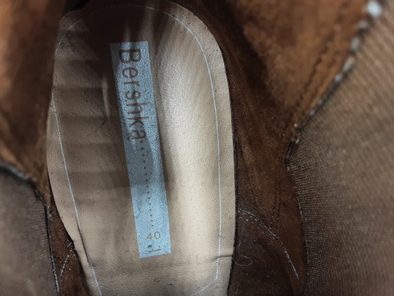 boots bershka marron de seconde main