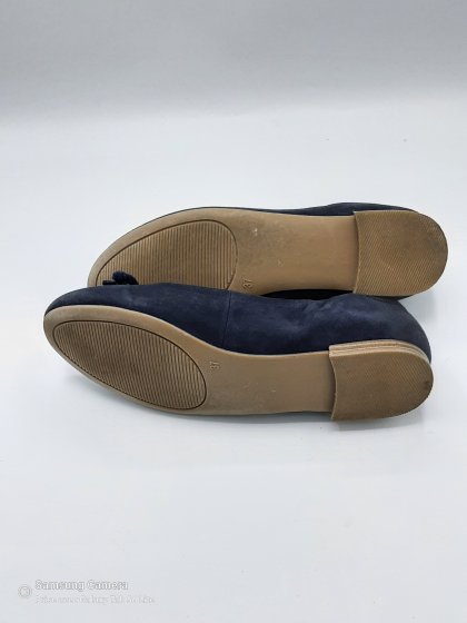 Ballerine bleue marine en cuir - CAPRICE - T37 de seconde main