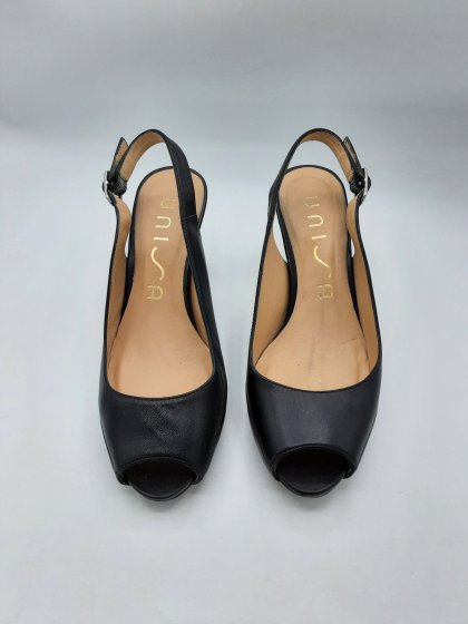 Open toe UNISA noirs de seconde main