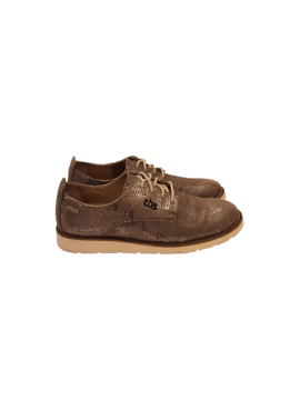 Derbies en cuir gris TBS T39 de seconde main