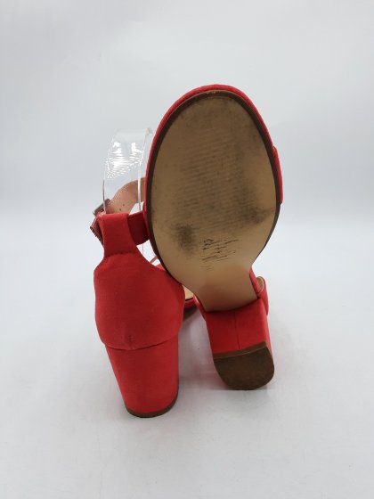 Sandales à talons WOMAN BY GEMO rouges de seconde main