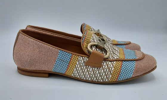 Mocassin colorées rafia de seconde main