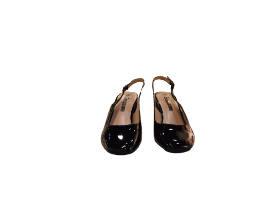 Escarcarpins a talons noir vernis de seconde main