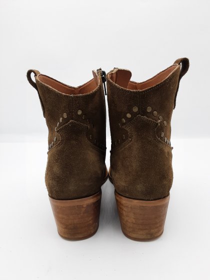 Bottines à talons kaki TEXTO Seconde main