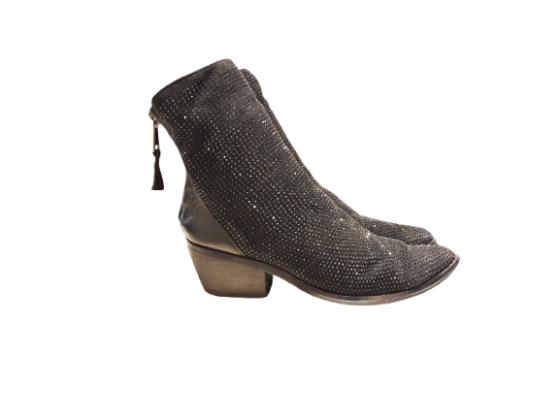 boots a strass noir de seconde main