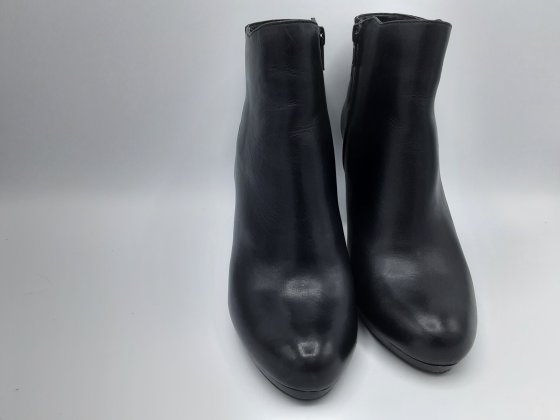 Bottines noir en cuir de seconde main