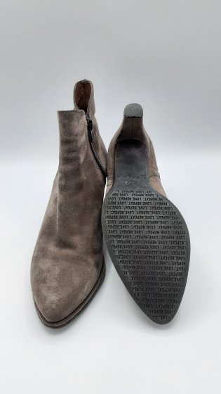 Bottines gris de seconde mains