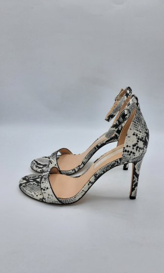 Sandales à talons motif python de seconde main
