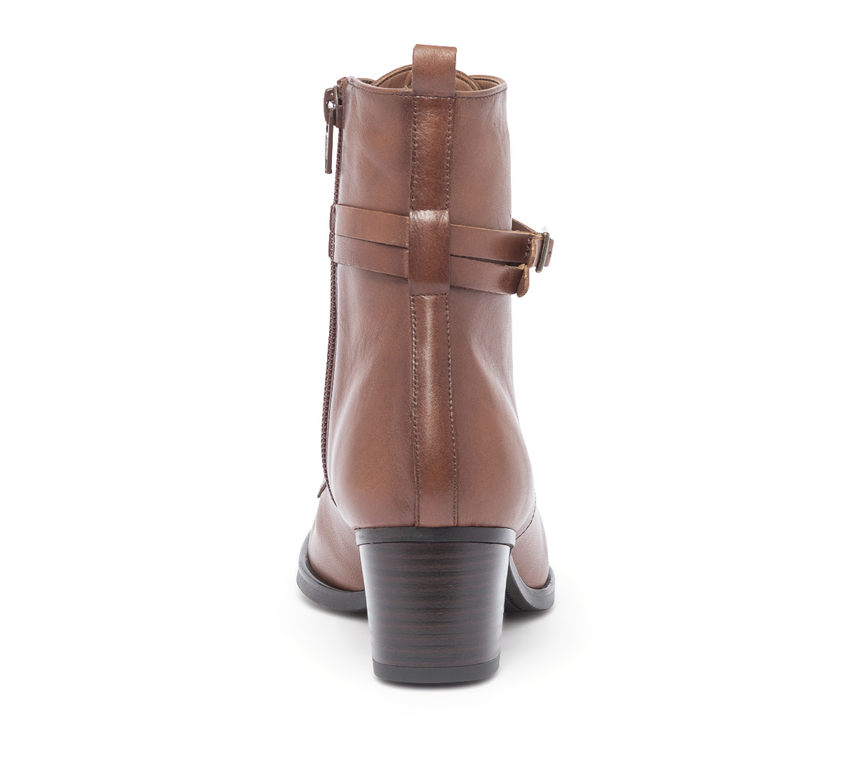 Bottine ERAM FLEX cognac en cuir