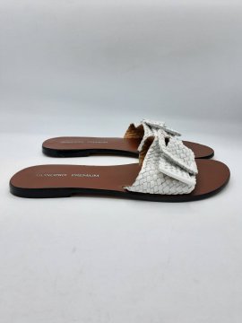Mules MONOPRIX PREMIUM blanches de seconde main