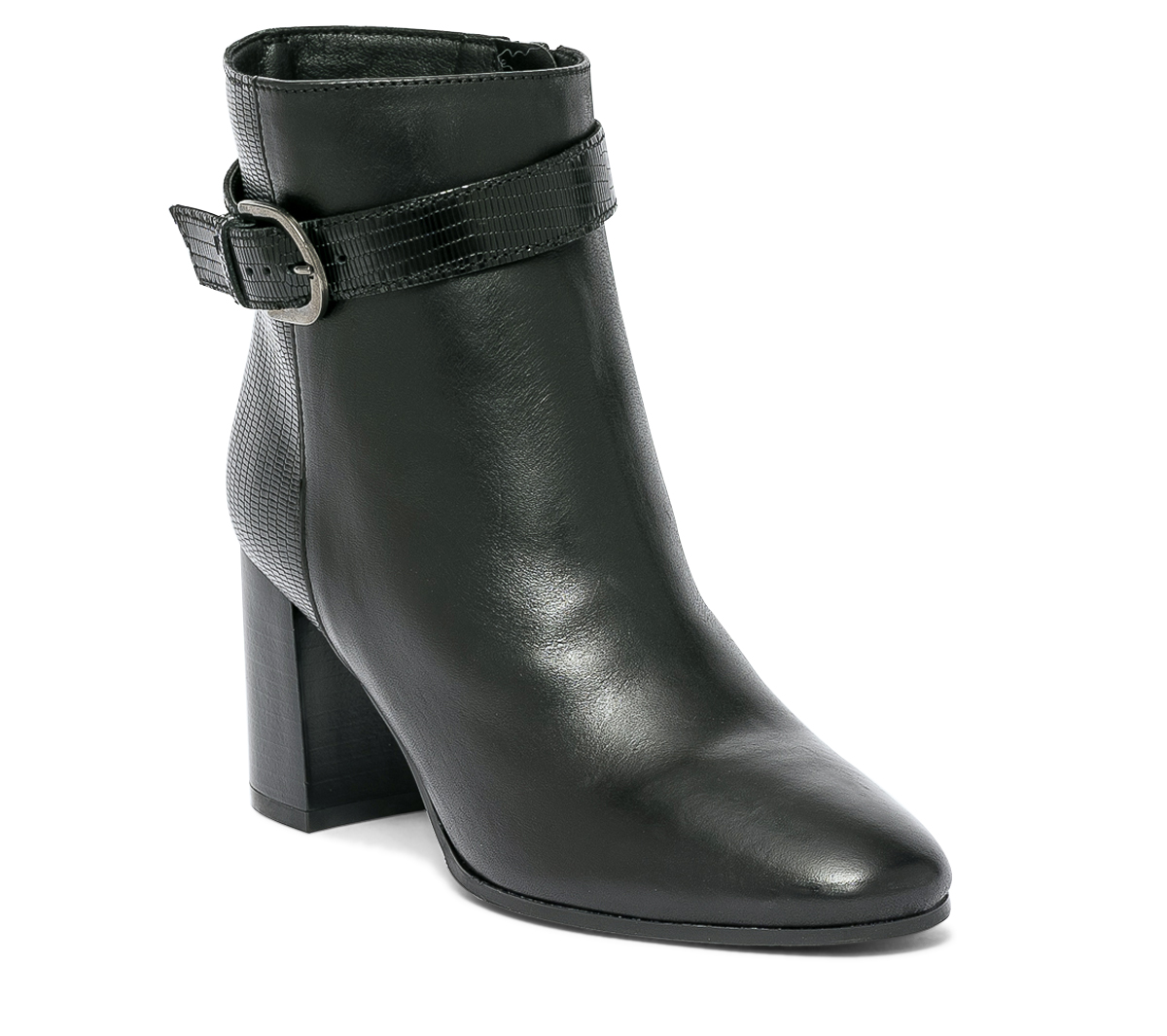 Boots noir en cuir