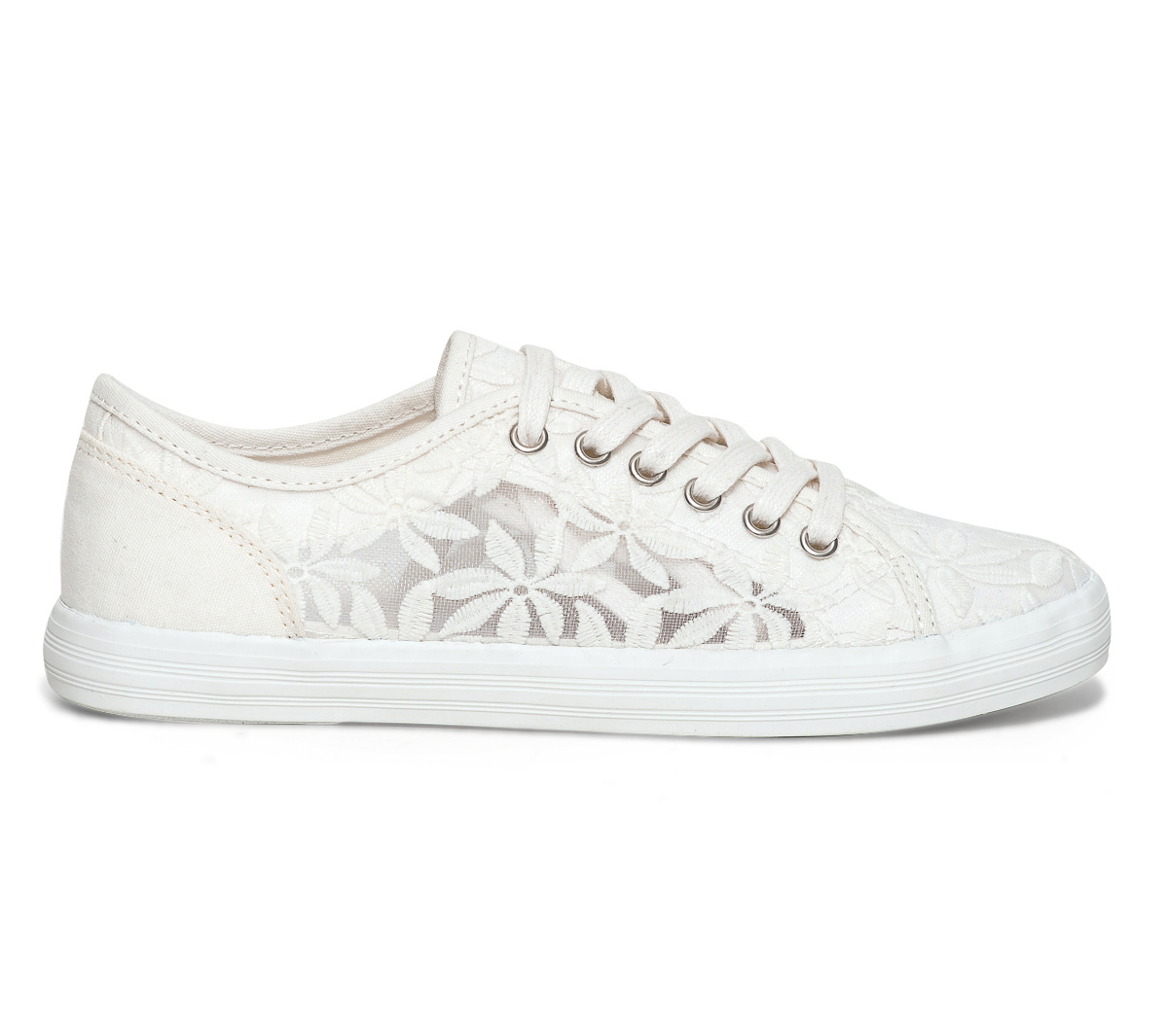 Tennis blanche en dentelle