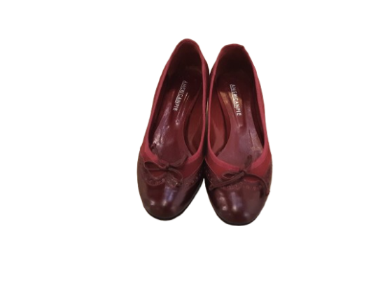 Escarpins bouts fleuris bordeaux de seconde main