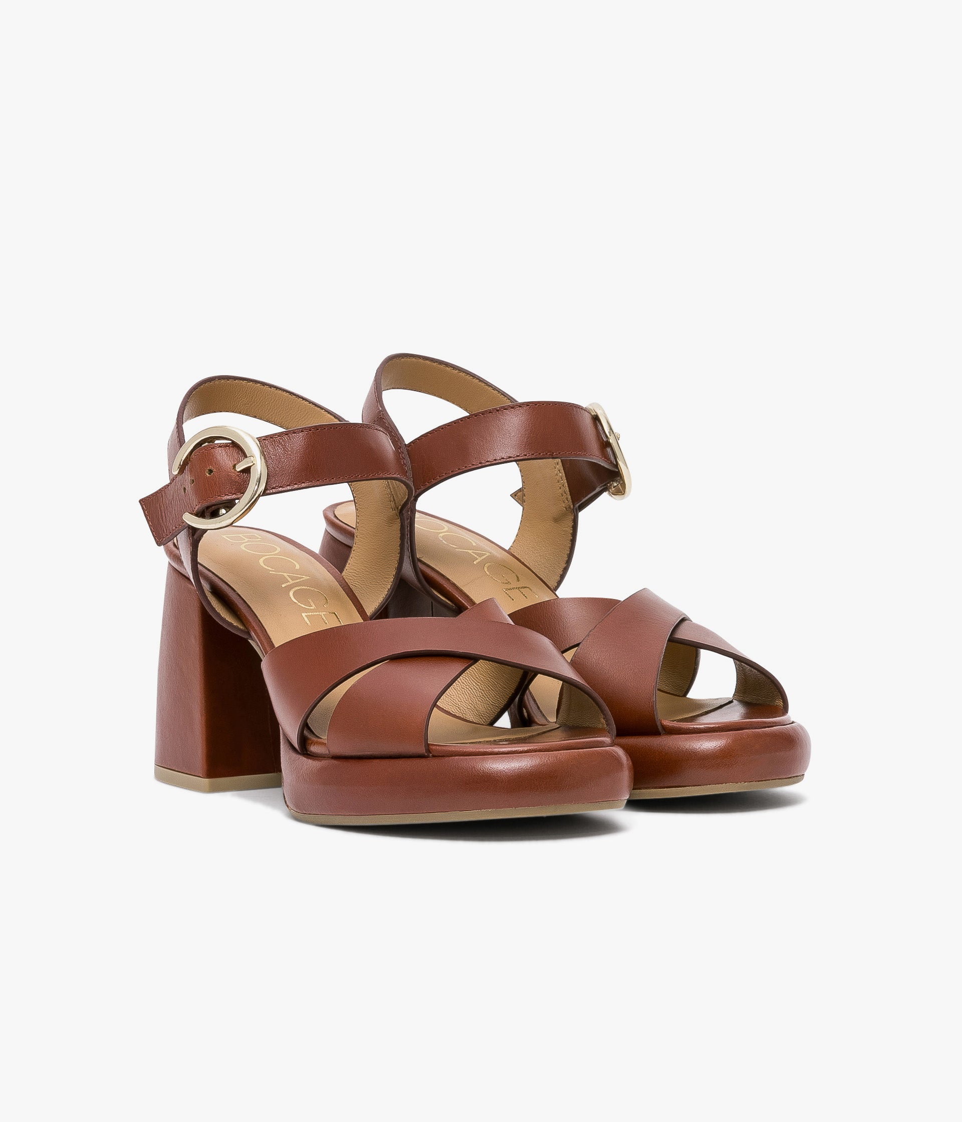 SANDALE POPPY COGNAC