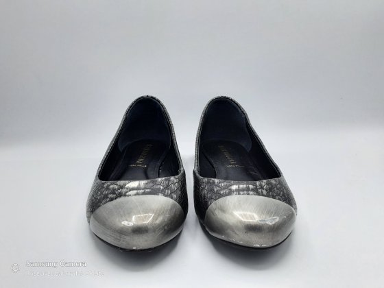 Ballerine cuir imprimé croco SAN MARINA T39 de seconde main