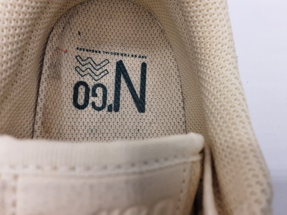basket n'go blanche et verte de seconde main