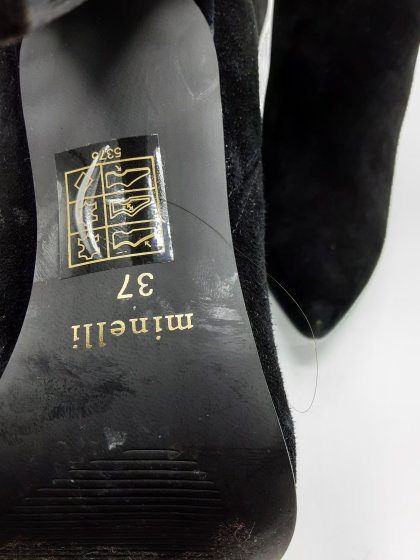 bottes minelli noir de seconde main