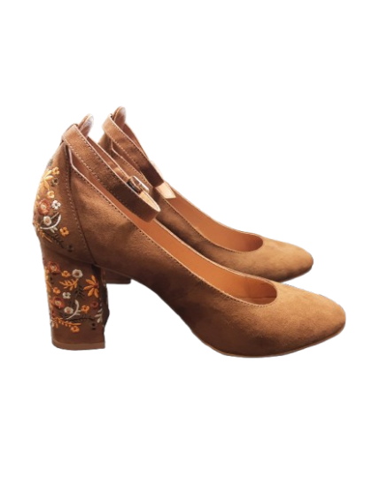 Espadrilles Camel a talons TESTO De Seconde Main