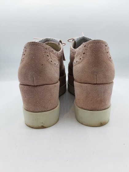 Derbies plateformes DE MARQUE INCONNUE roses de seconde main