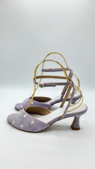 Sandales mauves de seconde main