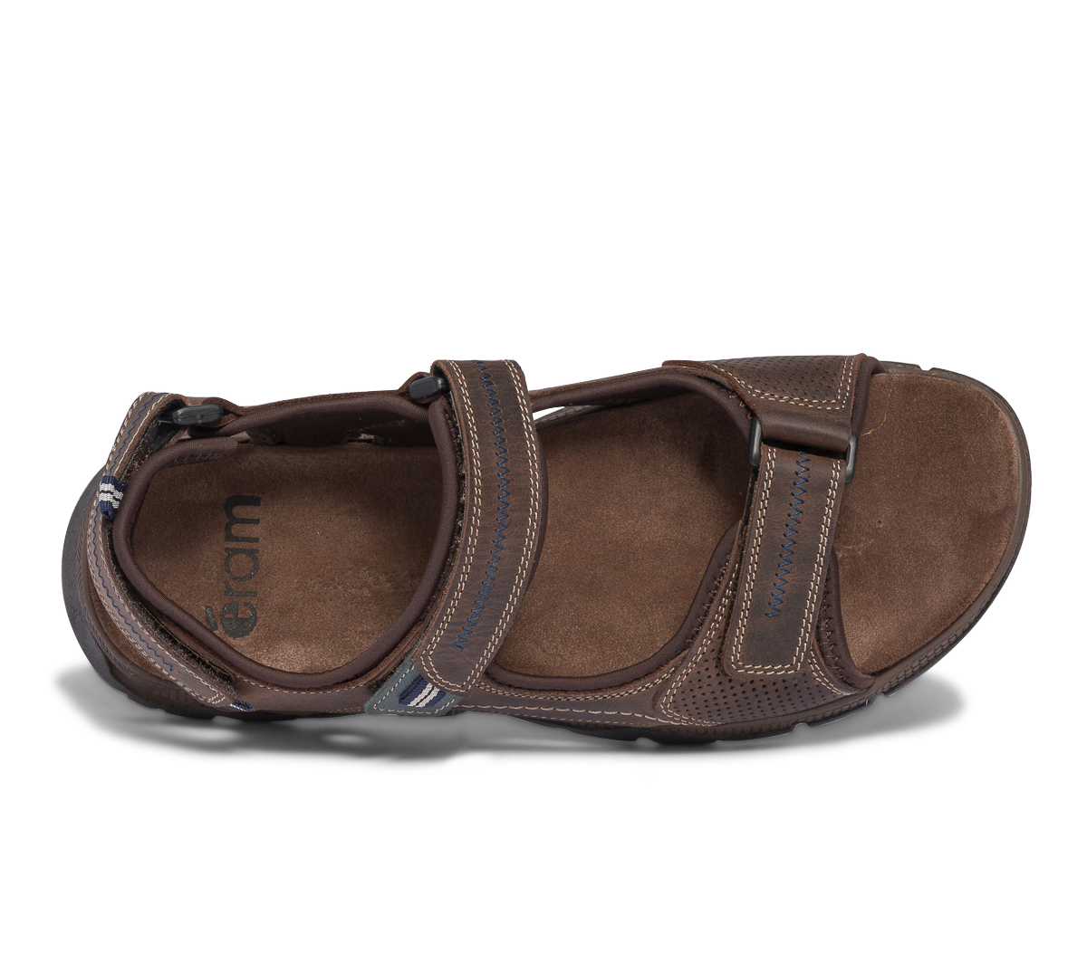 Sandale marron en cuir