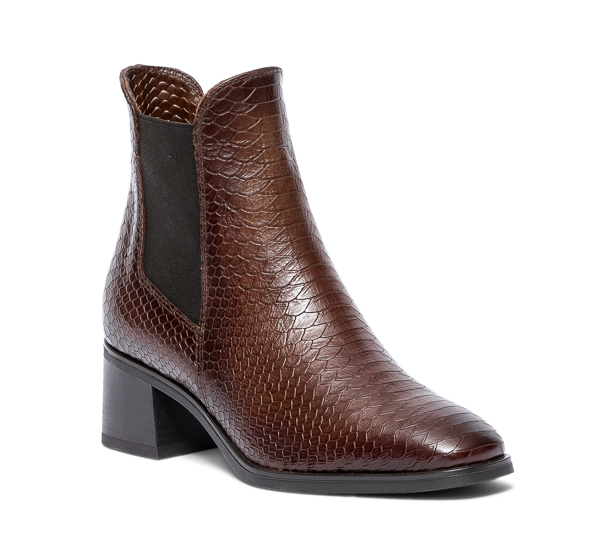 Chelsea boots marron en cuir éco-conçu