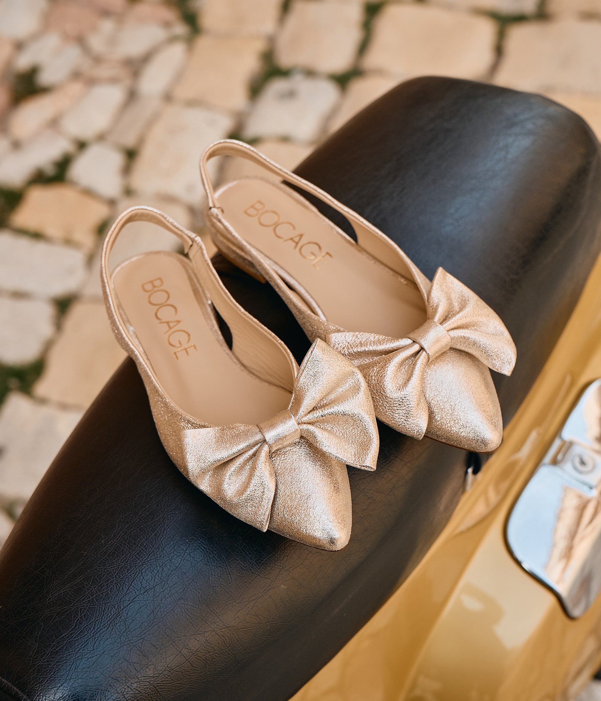SLINGBACK SWEETY PLATINE