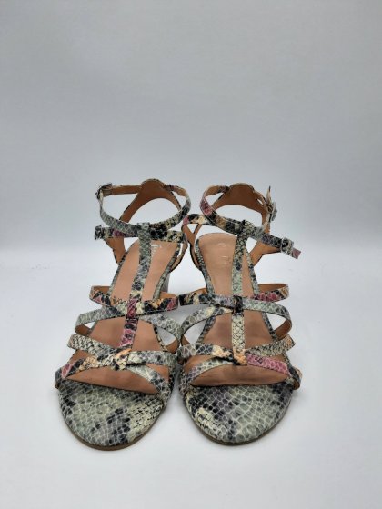 Sandale à talon multicolore Eram de seconde main
