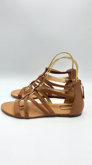 sandales marron clair