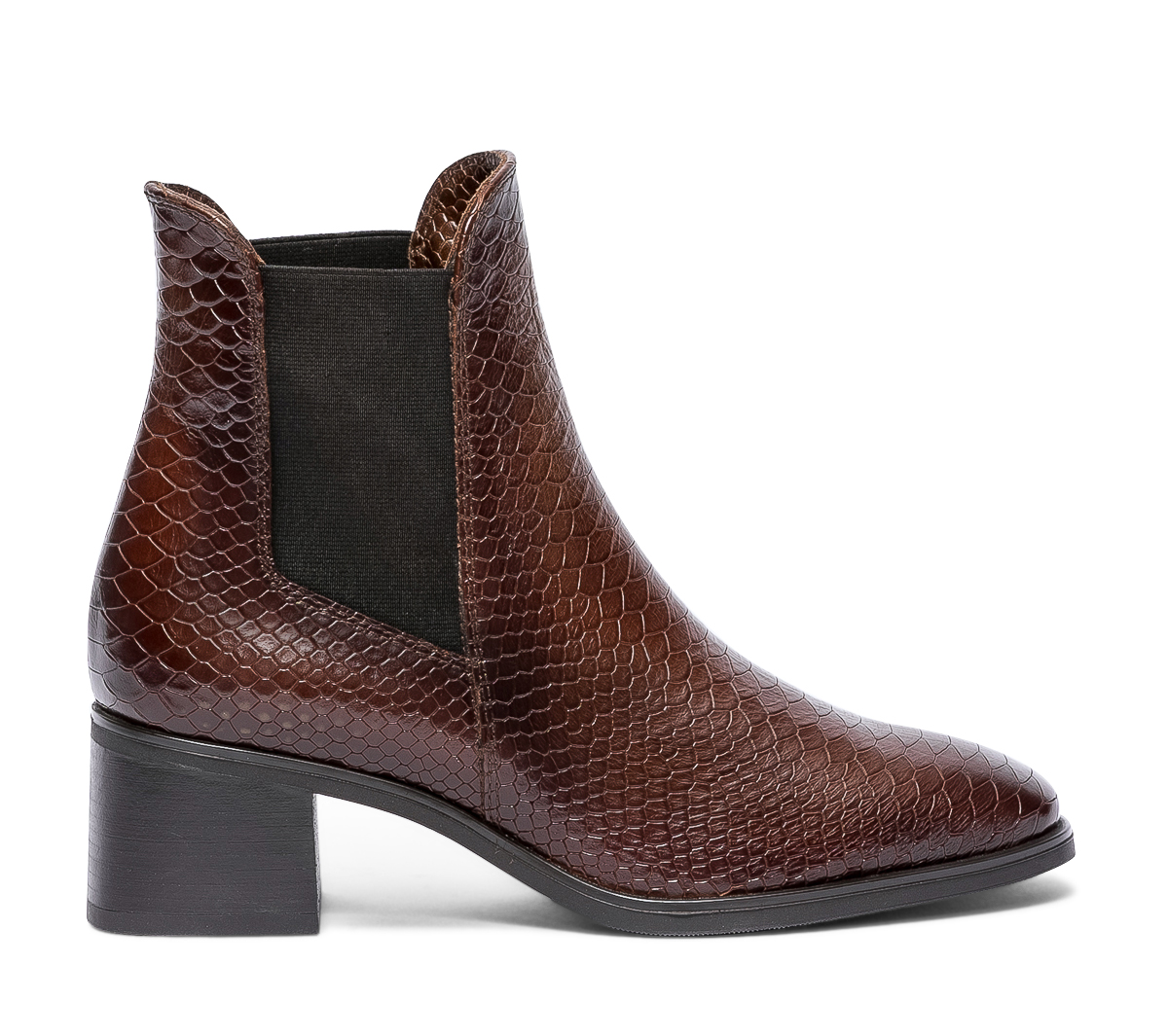 Chelsea boots marron en cuir éco-conçu