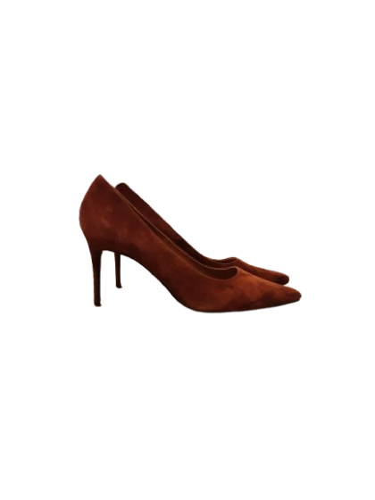 Escarpin stiletto nubuck terracotta -TEXTO T.39 de seconde main