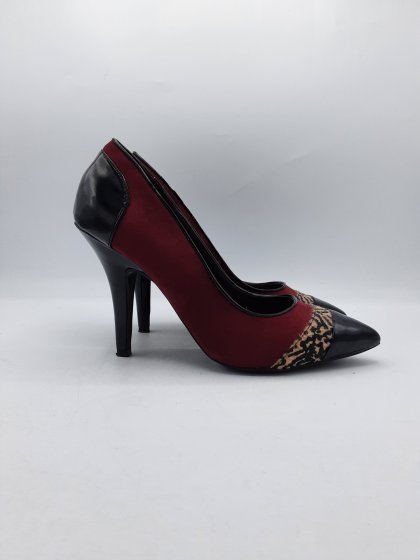 Escarpins 3 SUISSES COLLECTION bordeaux de seconde main