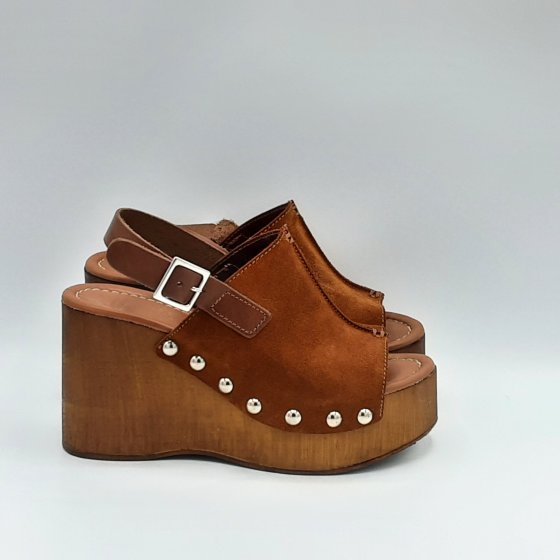 Sandales Eram cognac de seconde main