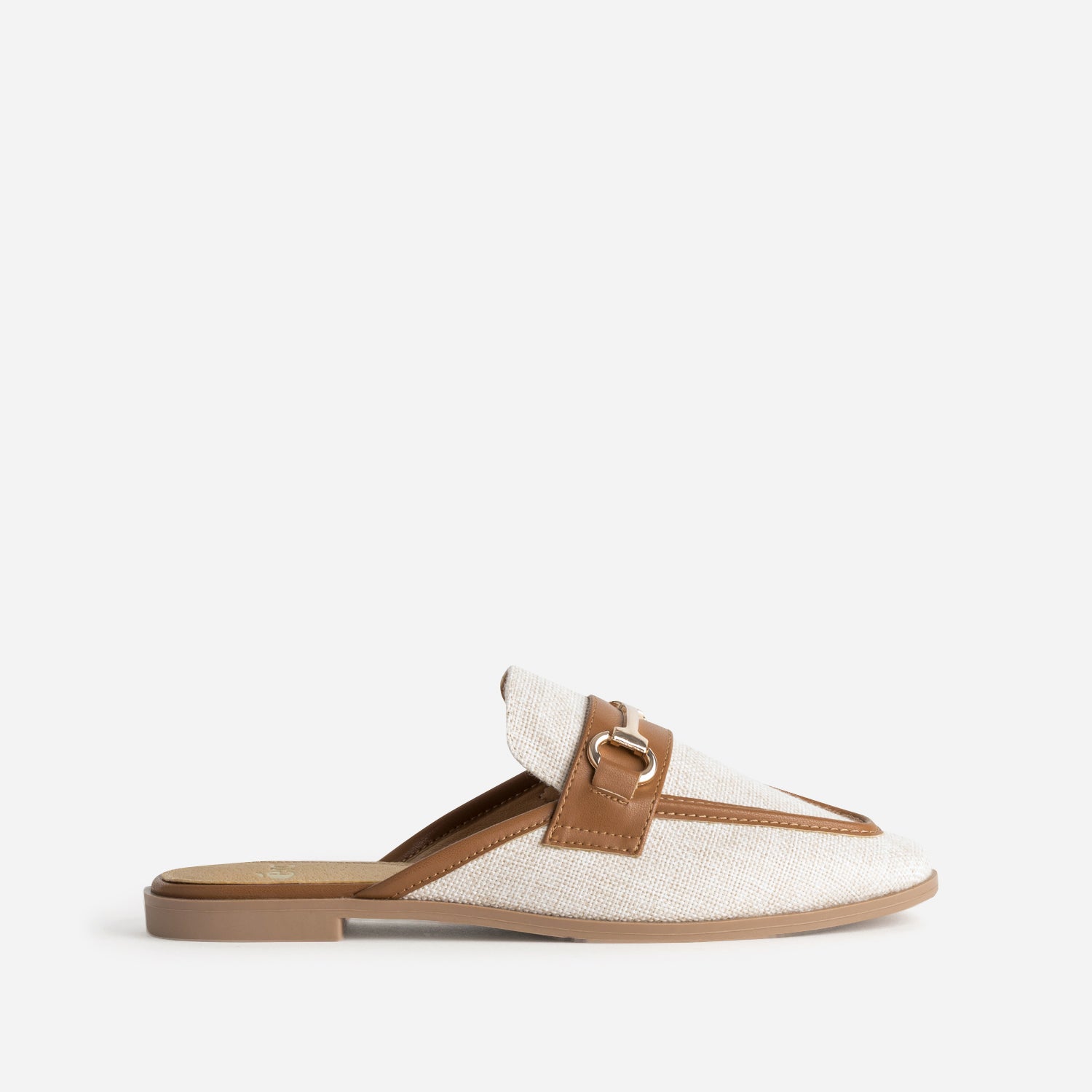 MULE MAXIE BEIGE/COGNAC