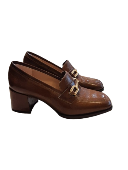 Mocassin à talon Marron clair UNISA de seconde main