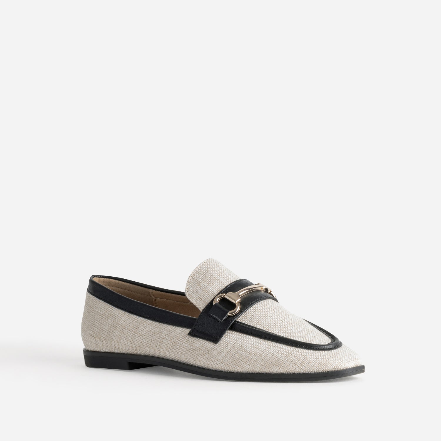 MOCASSIN JORDANE BEIGE/NOIR