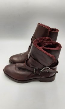 Bottines bordeaux